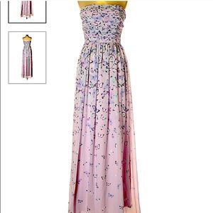 COPY - GORGEOUS Erin Featherstone Lavender Chiffon Butterfly Dress for Prom / W…